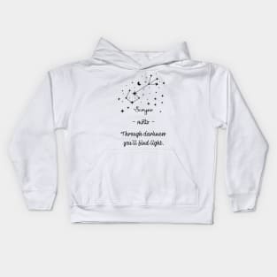 Key phrases of the zodiac signs: Scorpio Kids Hoodie